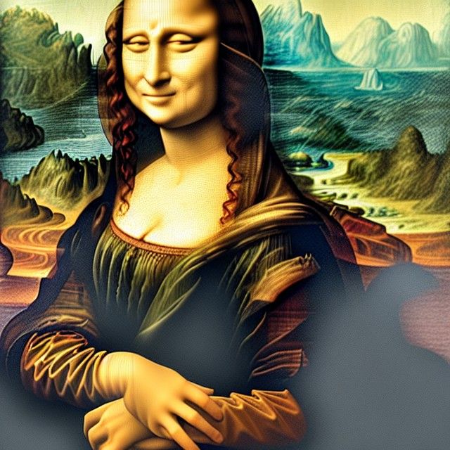 Mona Lisa with Bloody Eyes: A Disturbing Portrait