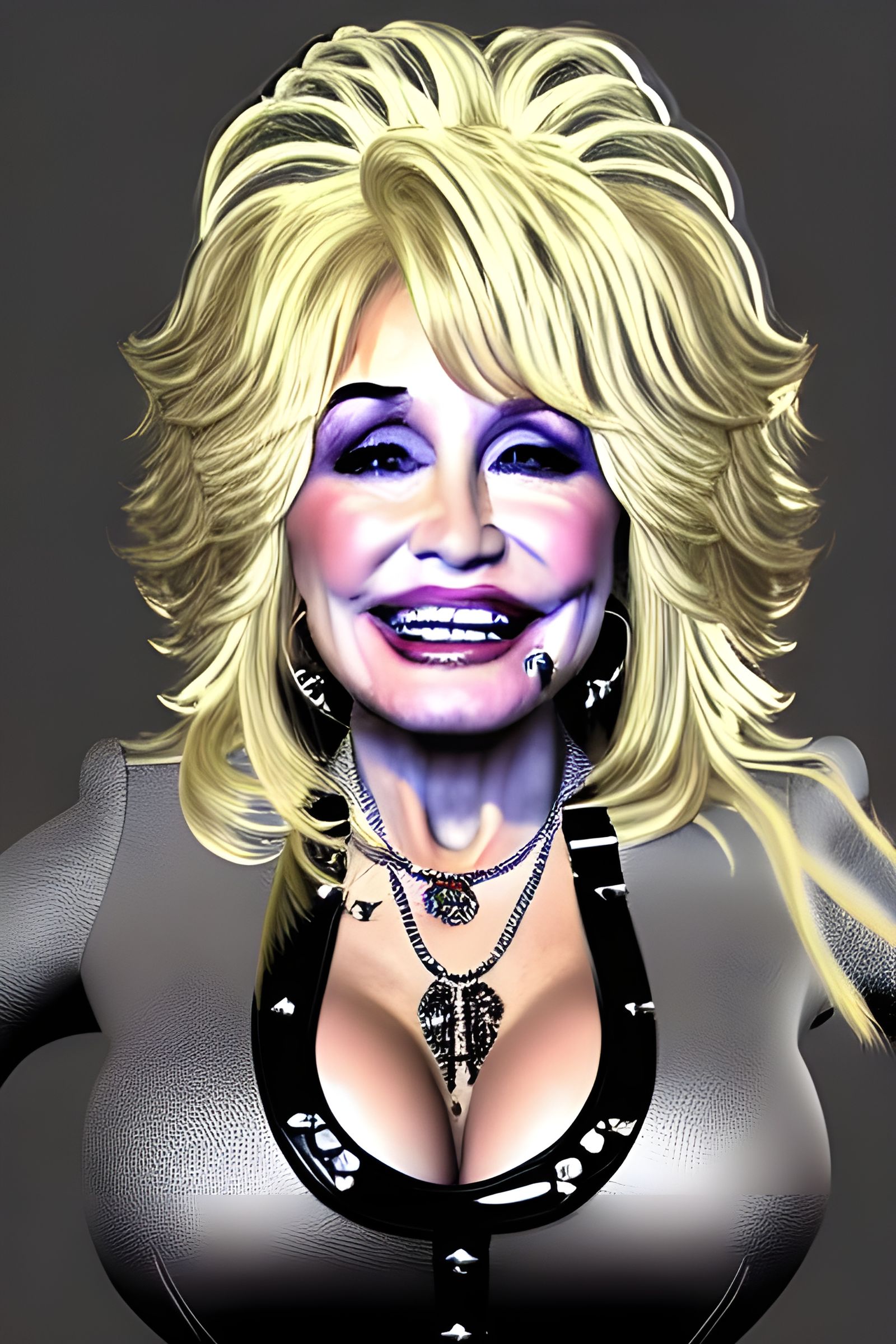 Dolly Parton as Heavy Metal Star in Hyperrealism