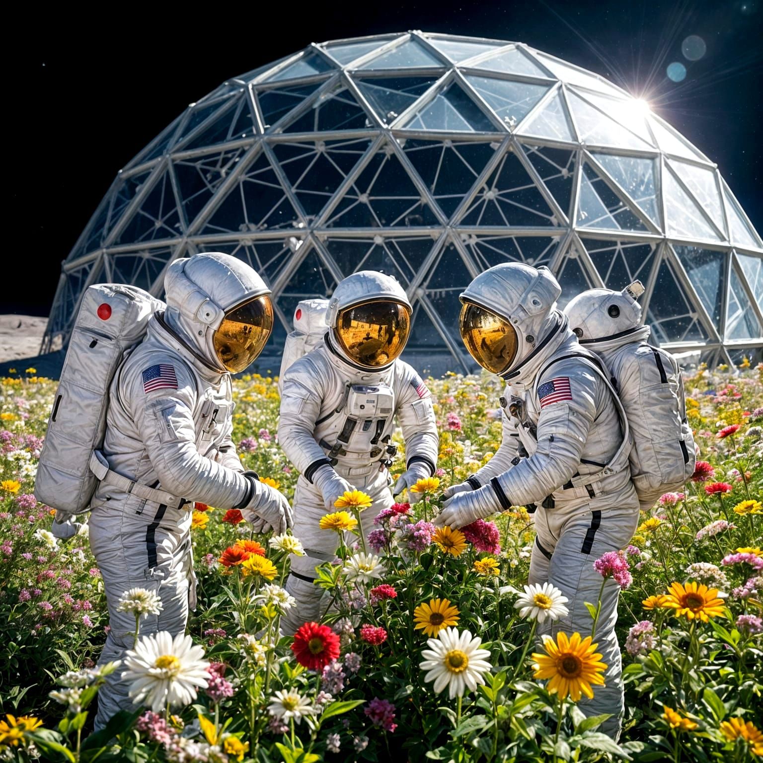 Astronaut Gardeners on the Moon: Hasselblad Photography