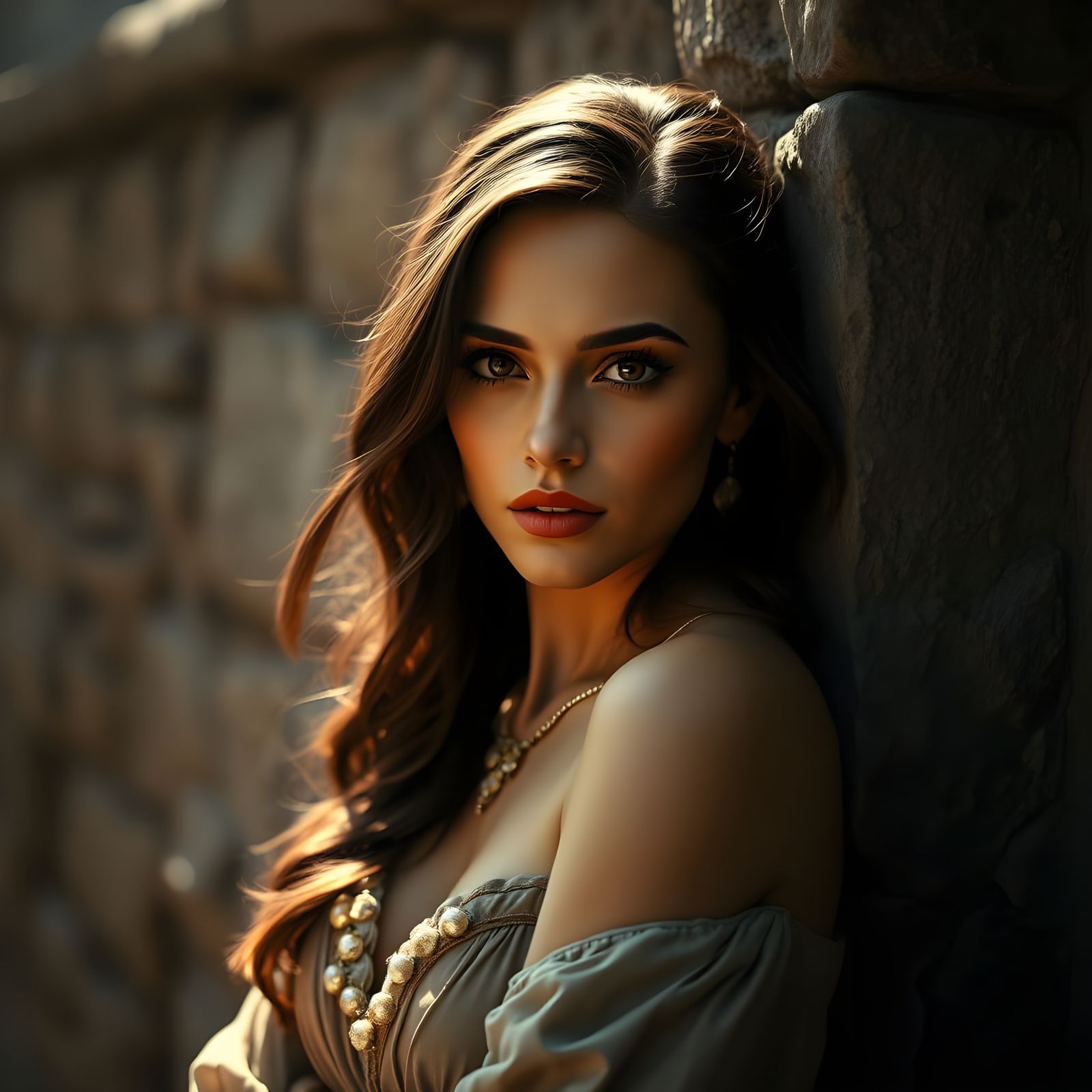 Ethereal Portrait of a Beautiful Woman in Cinematic Style