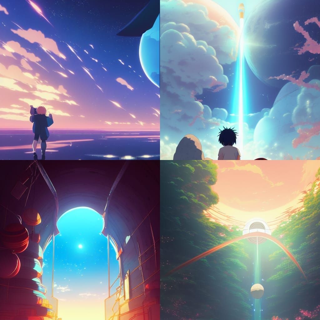 Space Portal in Japanese Market: Ghibli Anime Style