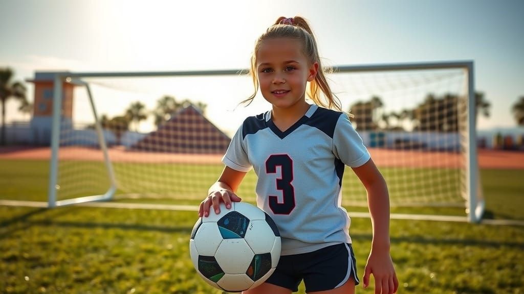 A young soccer player