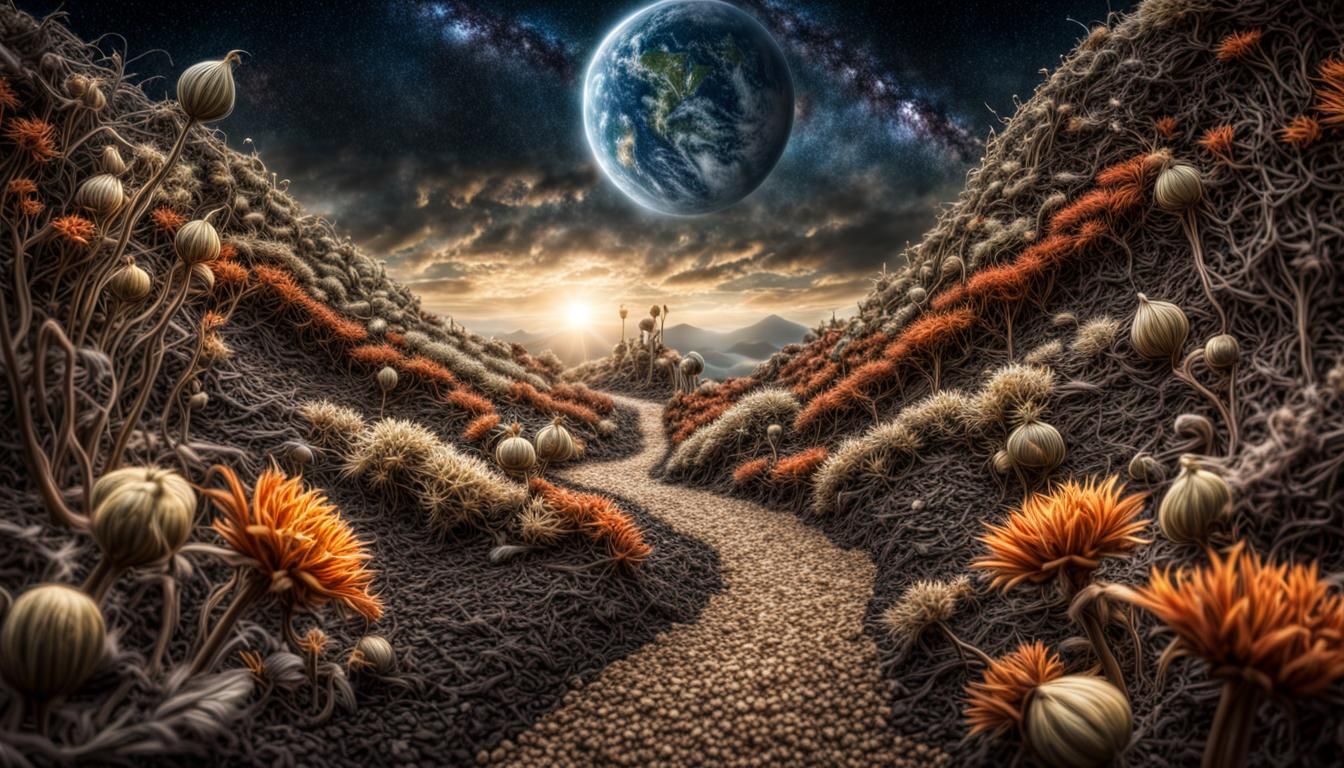 Cosmic Gardener Cultivating a Celestial Seed