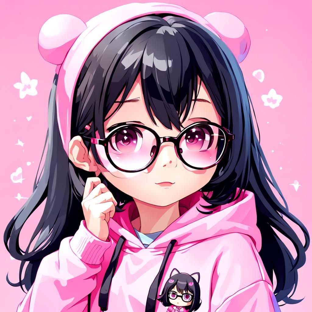 Kawaii Image of LilyPichu in Pink Hoodie
