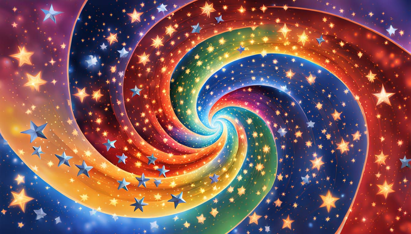 Vast Celestial Swirls in Deep Space