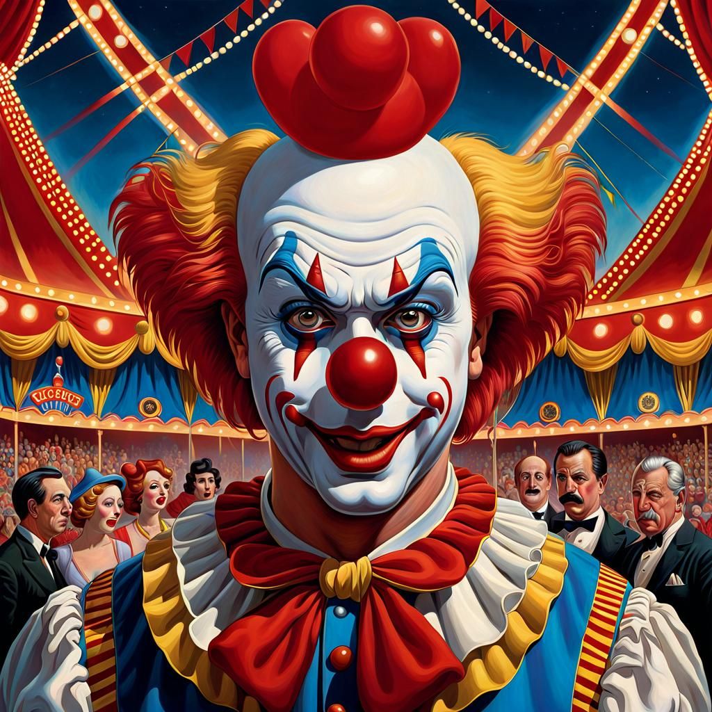 A clown at the circus