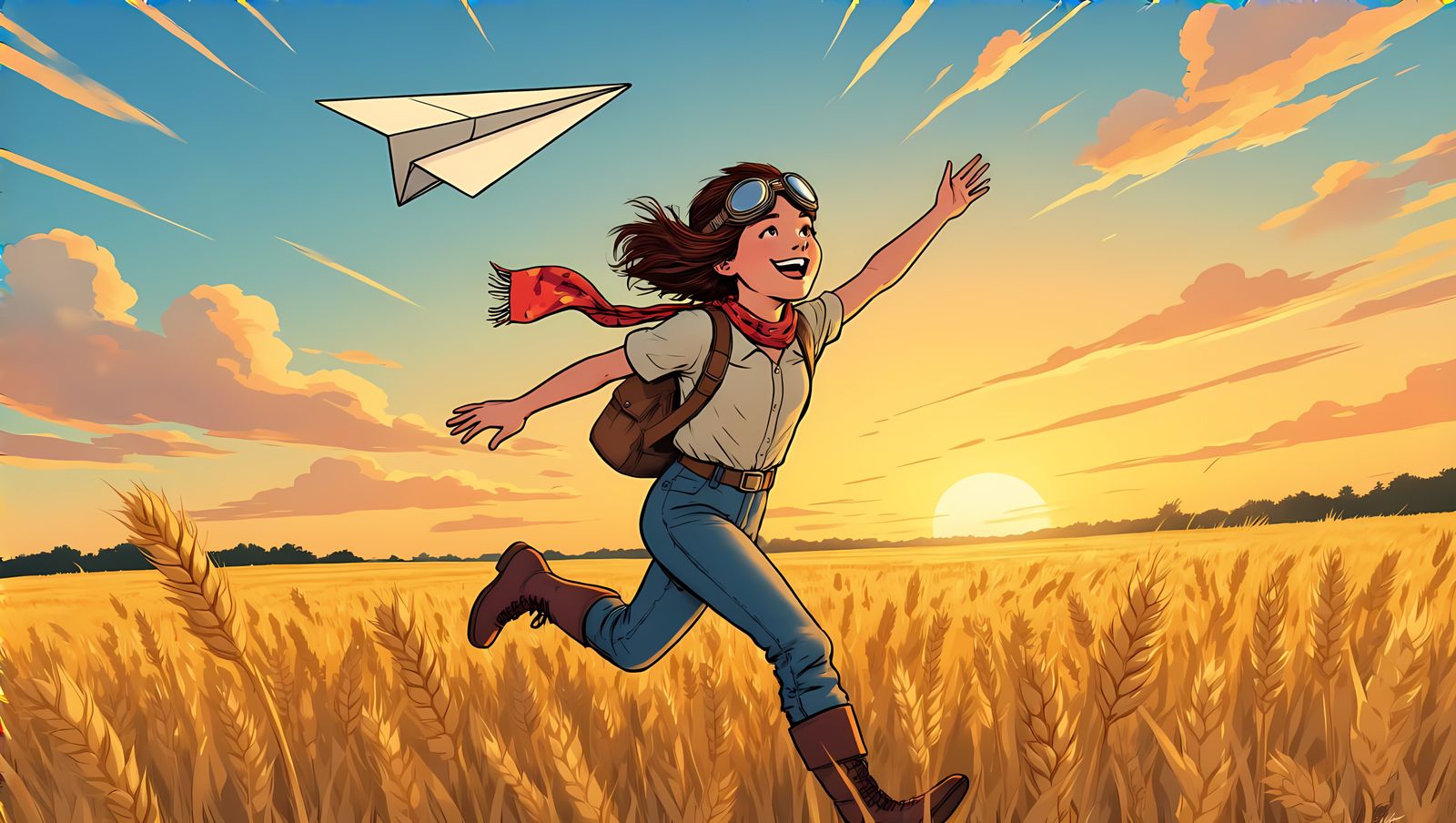 Girl in Flight, Inspired by Amelia Earhart, in Graphic Novel...