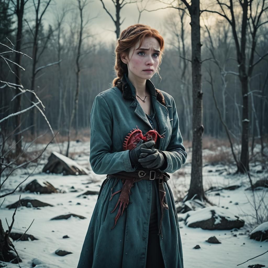 Heartbreak Frozen in Time: Cinematic Still