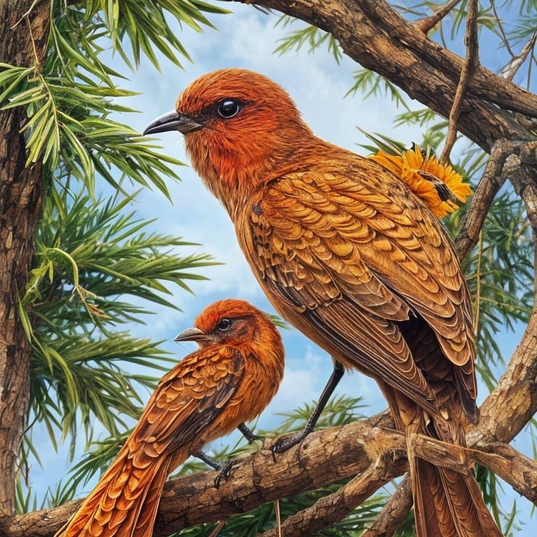 a painting of wildlife