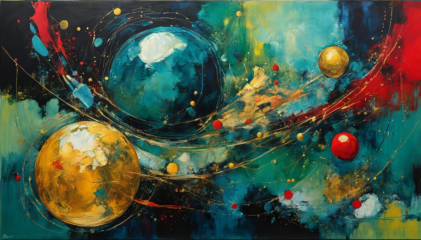 Ethereal Spheres in Vibrant Abstraction
