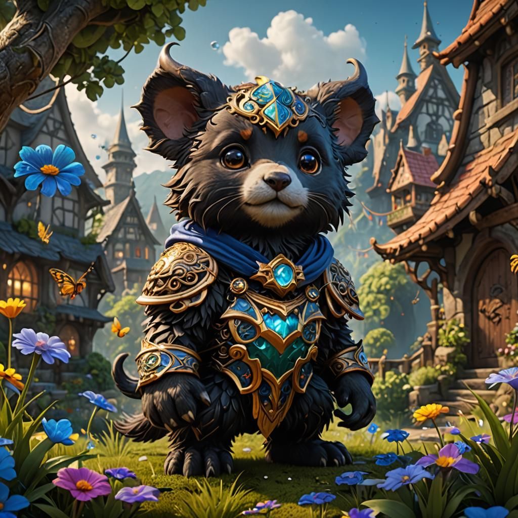 Cute Subject in Detailed Fantasy Art