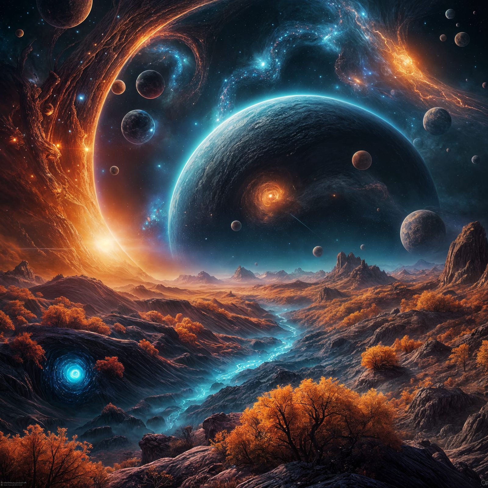 Magnificent Hyperrealistic Landscape in Detailed Matte Paint...