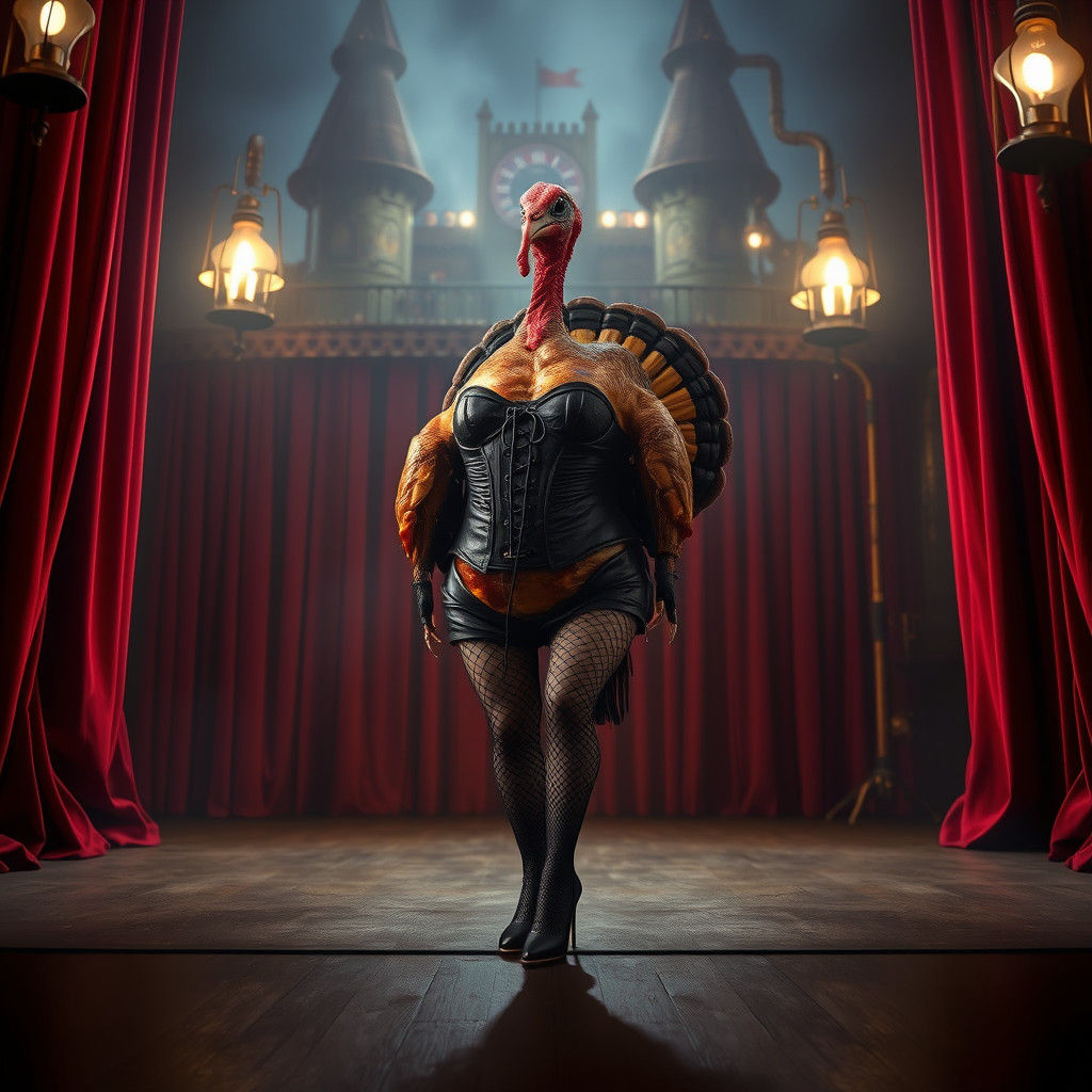 Steampunk Turkey Burlesque in Eerie Theater