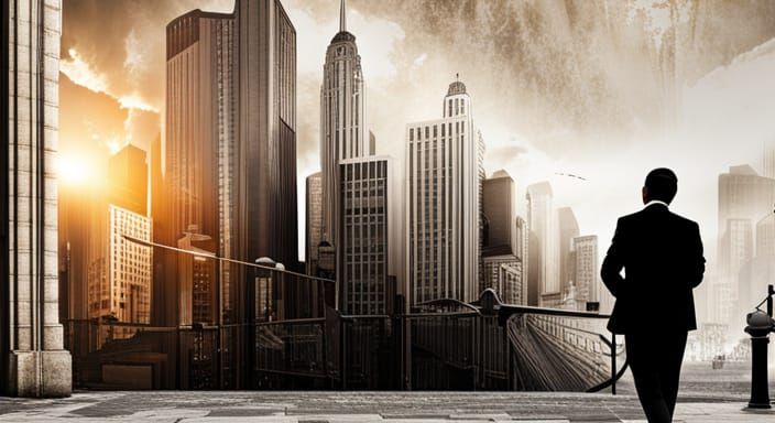 Banksy-Inspired Street Art in Urban Setting