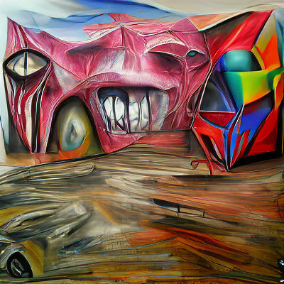 Post-Apocalyptic Demons in Surreal Minimalist Landscape