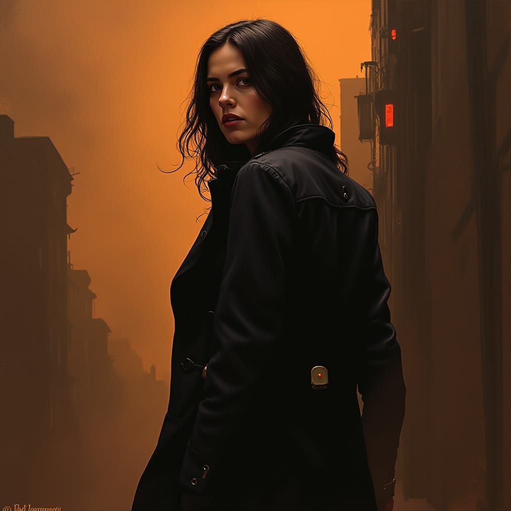 Grimdark Scene in Haunting Style