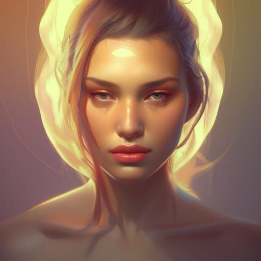Detailed Portrait of a Woman in Artstation Style