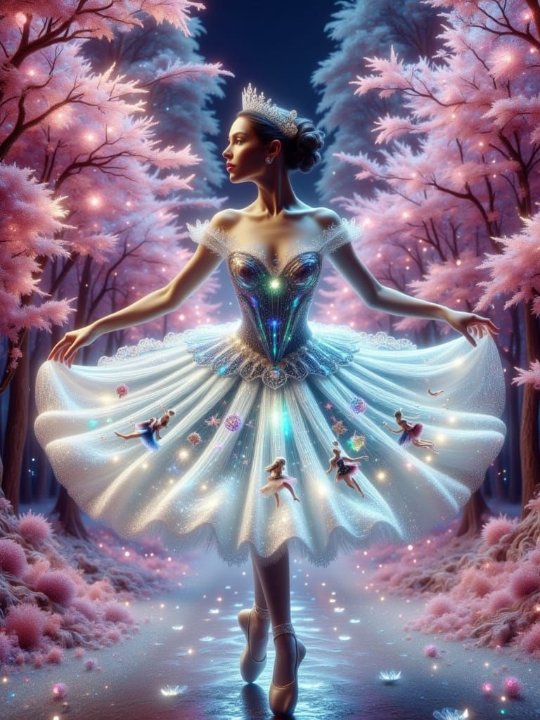 Ballerina in Sugar Plum Forest, The Nutcracker Ballet