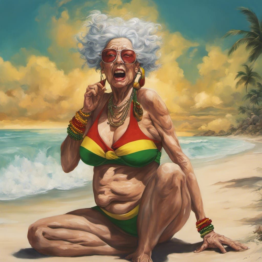 Grandma has the time of her life