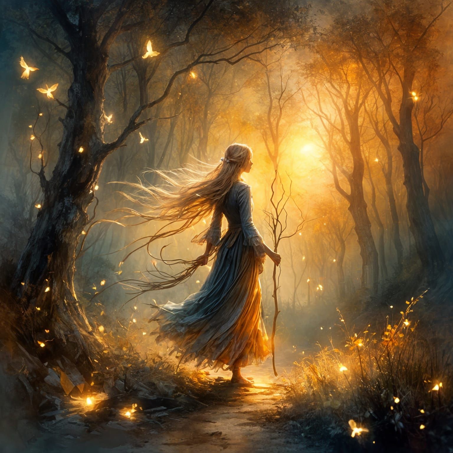 Light Guides the Way: Impasto Painting