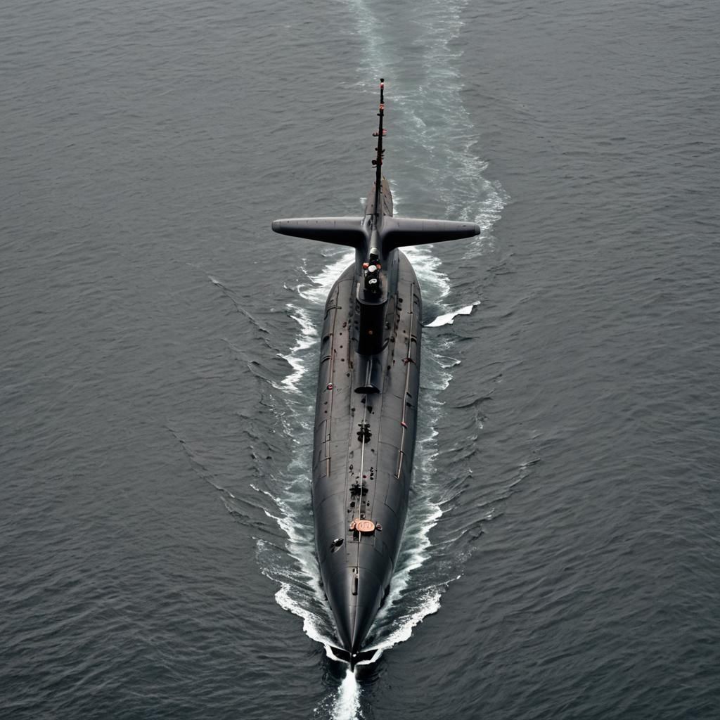 Nuclear Submarine Underwater