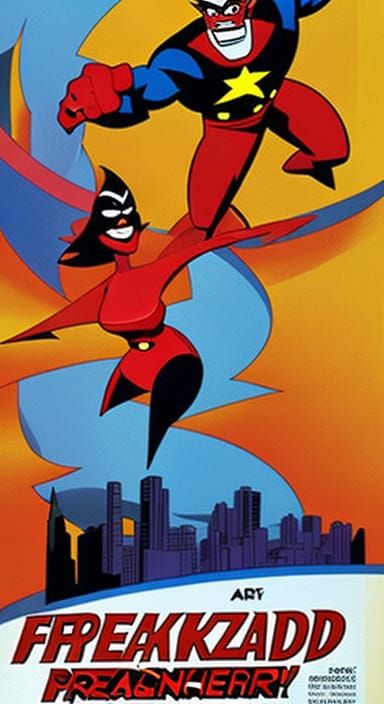 Freakazoid! Movie Poster: Zany Superhero Art