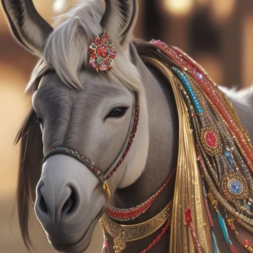 Jeweled Donkey: An AI Interpretation
