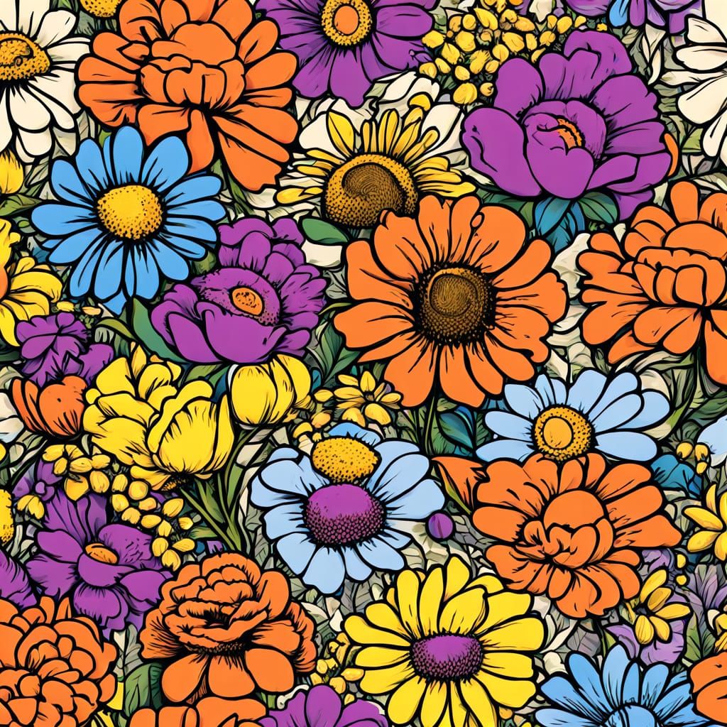 Peaceful Protest Against Kings With Flower Power