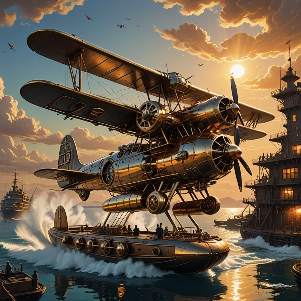 Steampunk Plane Love 8