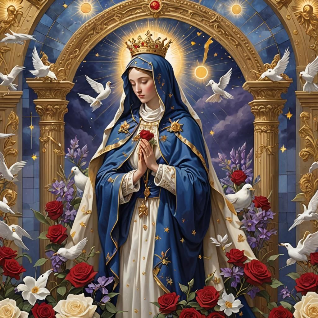 Our Lady of Sorrows at Heaven's Golden Gates