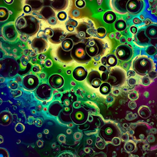 Colorful Bubbles in Dramatic Digital Matte Painting