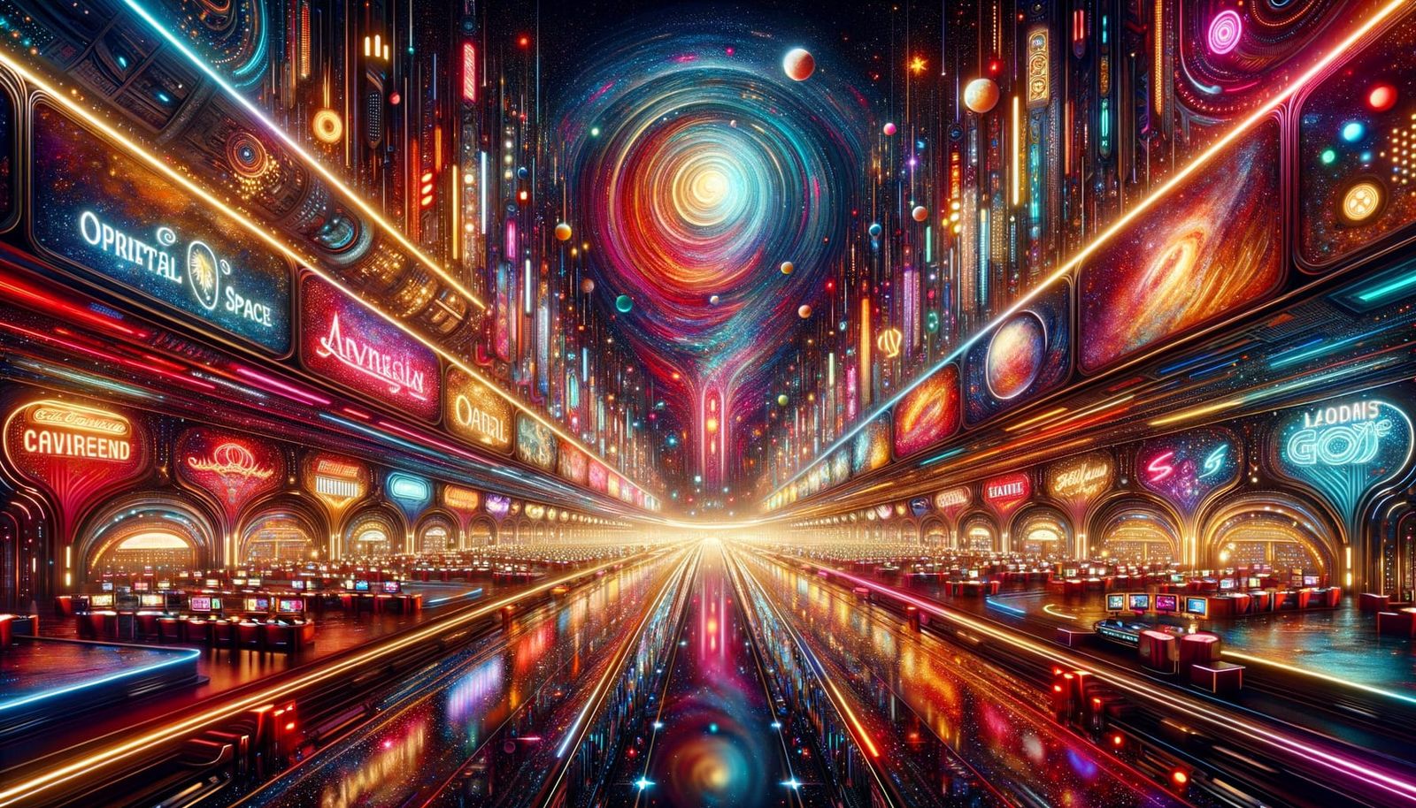 Orbital Space Casino in Romantic Style