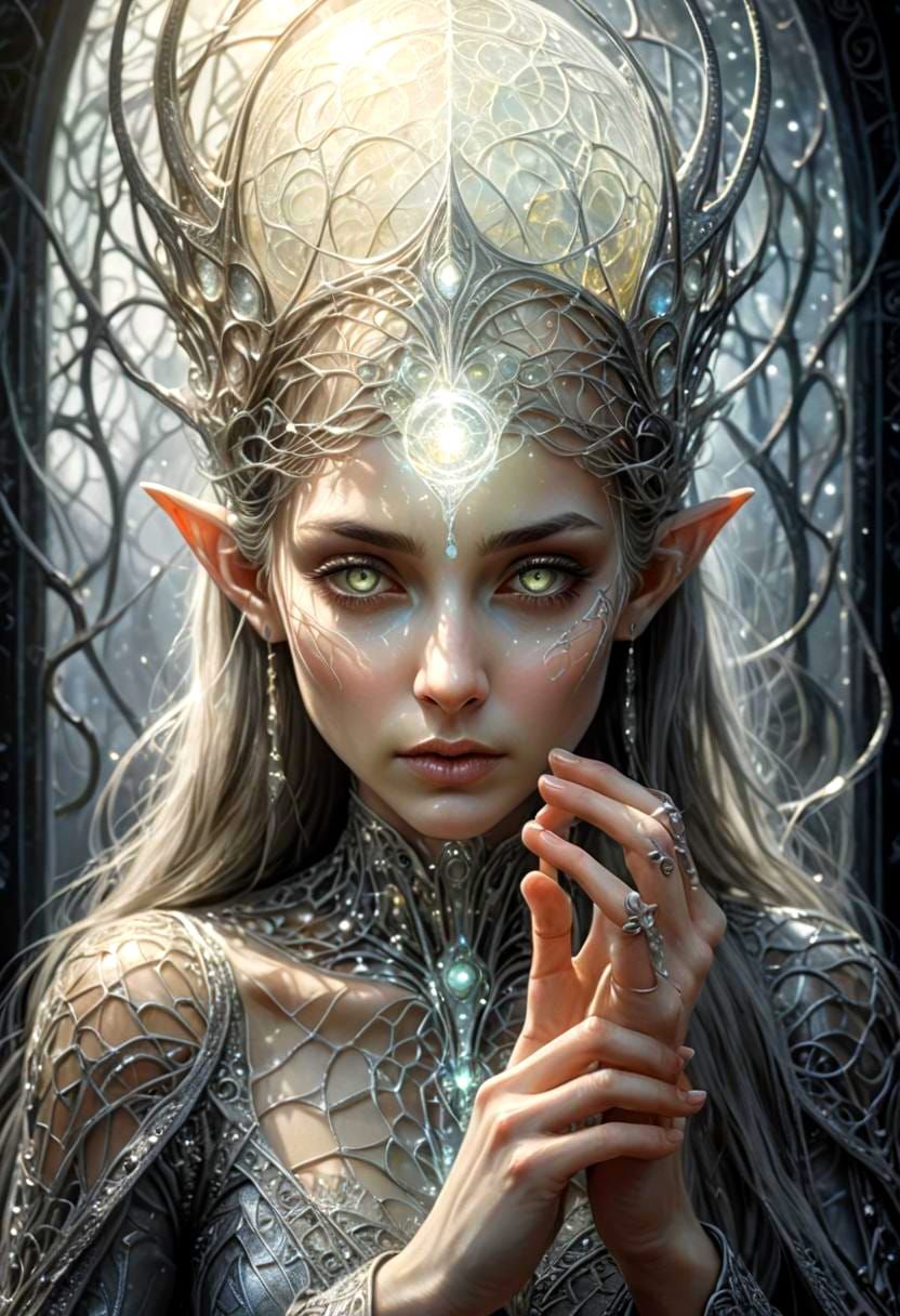 Ethereal Glass Elf: A Delicate Creation