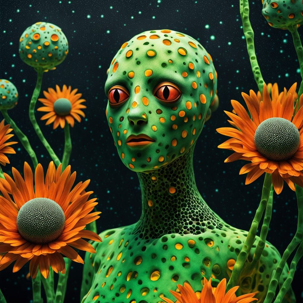 Surreal Molecular Quantum Duality with Flowers