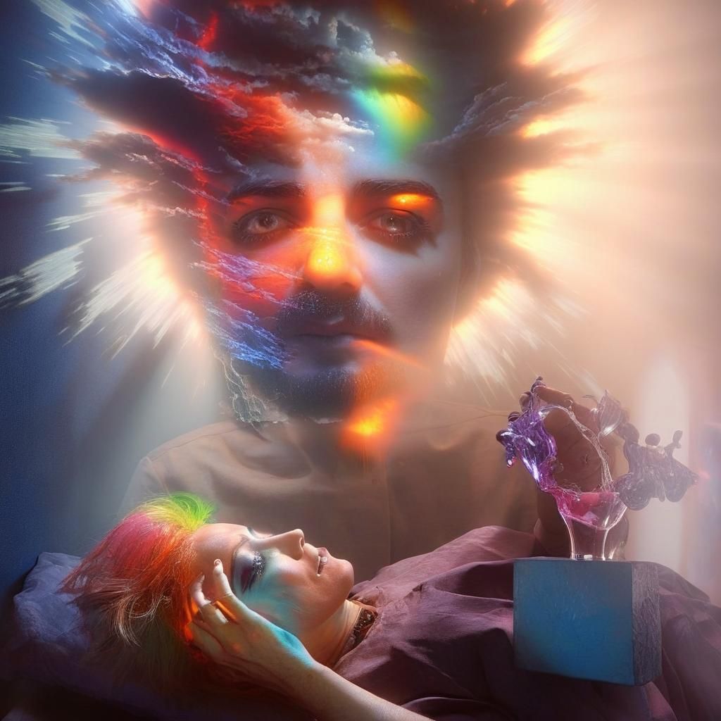 Stormy Sky: Surreal Trompe-l'œil in Disjointed Room