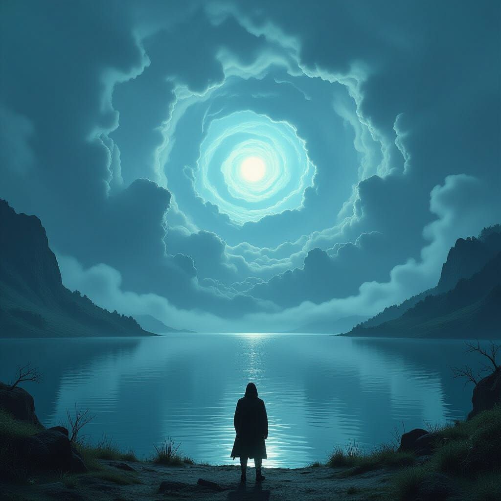 Surreal Explorer at Infinite Lake: Horror Style