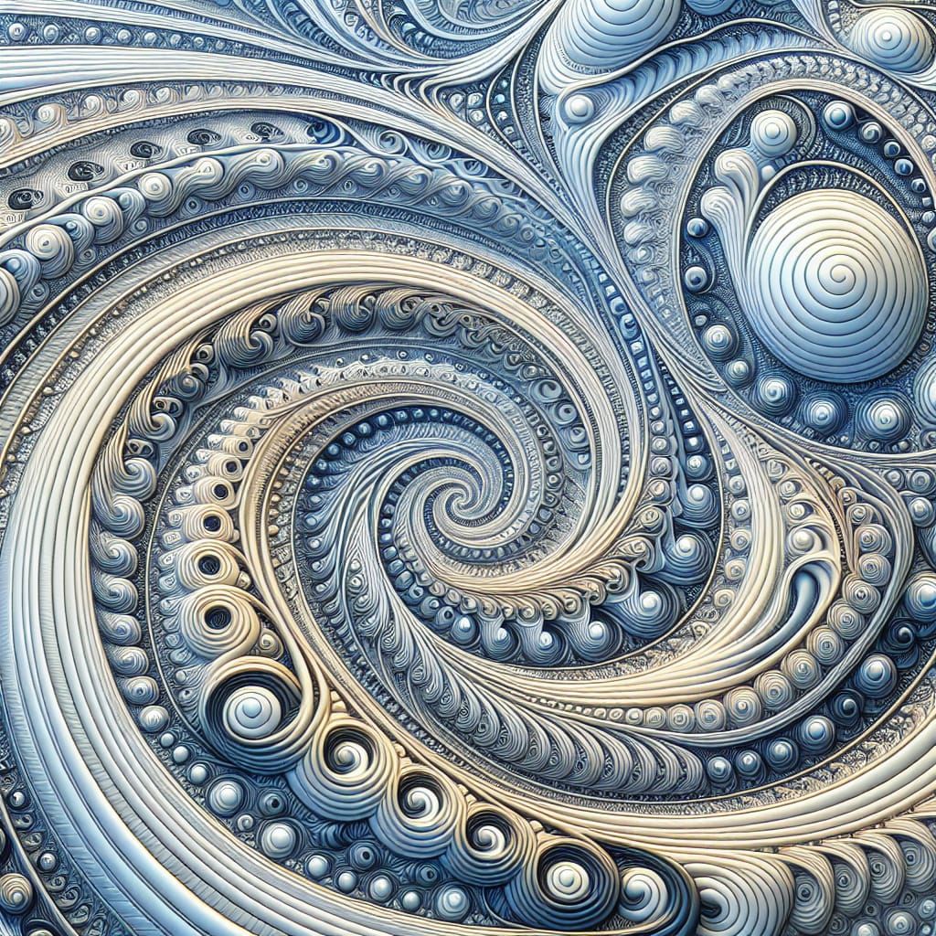 Abstract Fractal Design at the 24th Ro Market