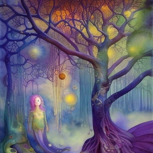 Surreal Watercolor World as Collaborative Book