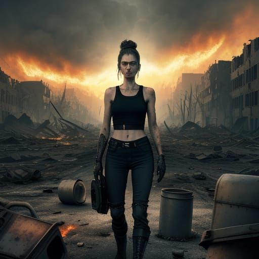 Surreal Spring Goddess Reclaims a Post-Apocalyptic Wasteland...