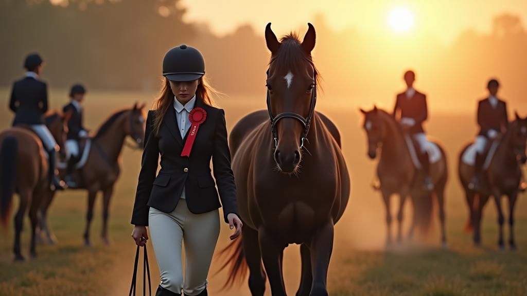 Equestrian Defeat: Matte Painting in Fantasy Art Style