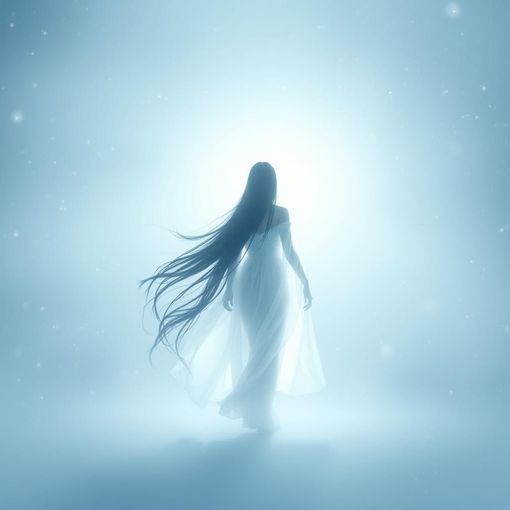 Ethereal Yuki Onna Emerges in a Blizzard
