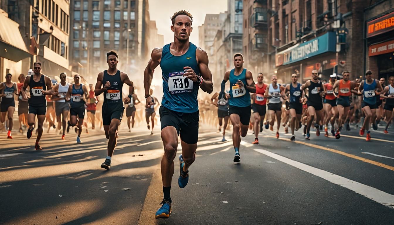 Paralympian's Resilience: Marathon Runner with Bioprostheses