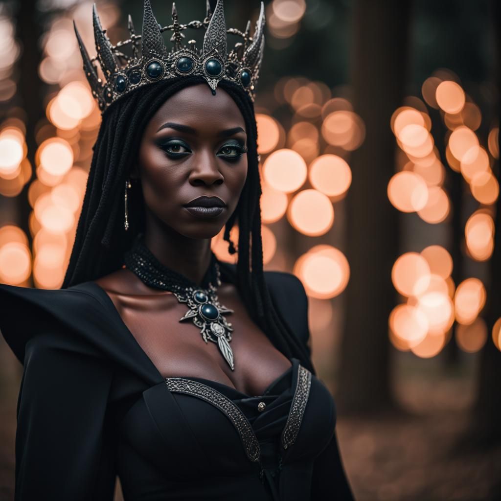 Ebony Dark Witch Queen: Professional Photography