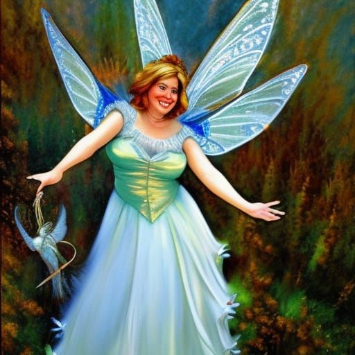 Fairy Godmother Oil Painting