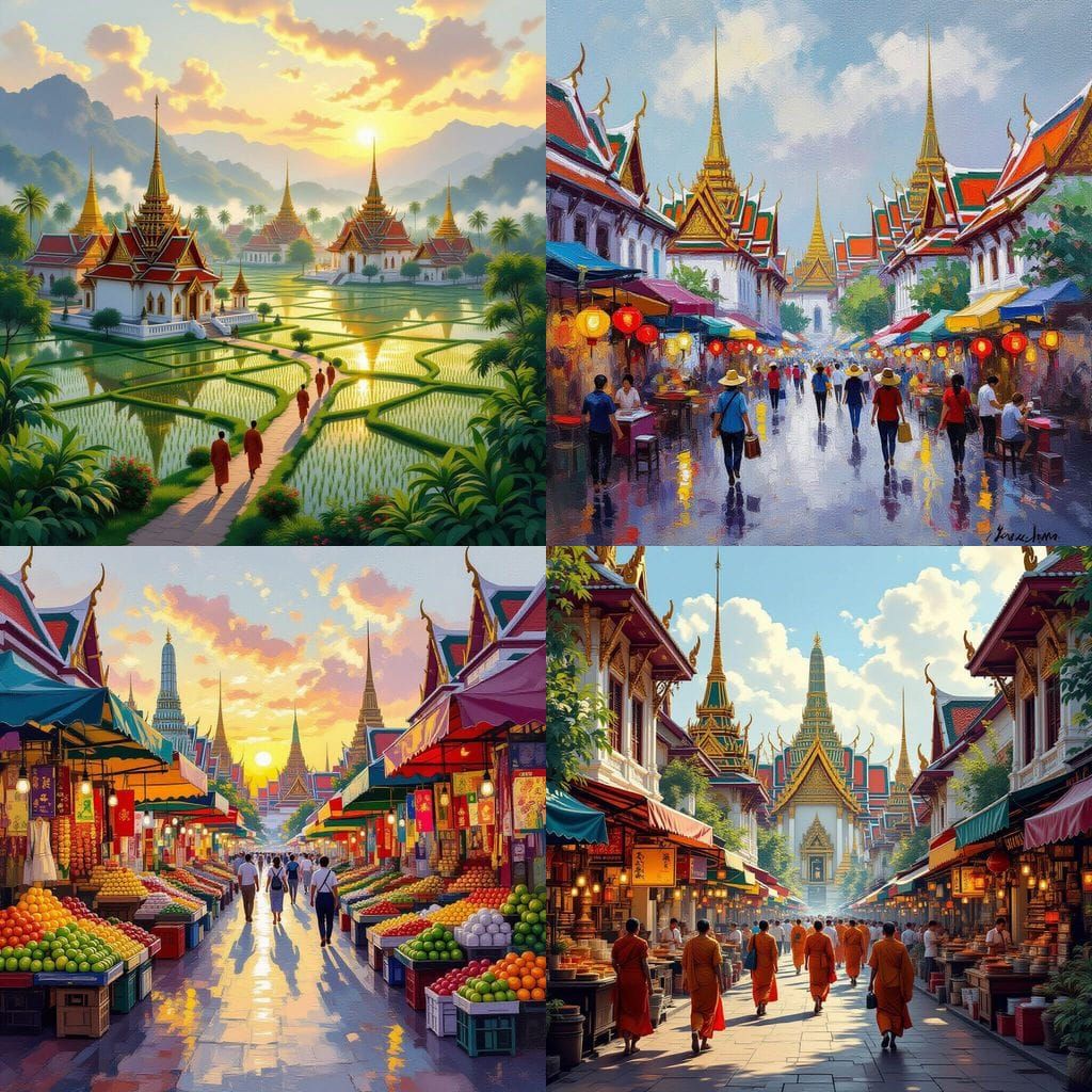 Vibrant Thailand Scenery and Culture