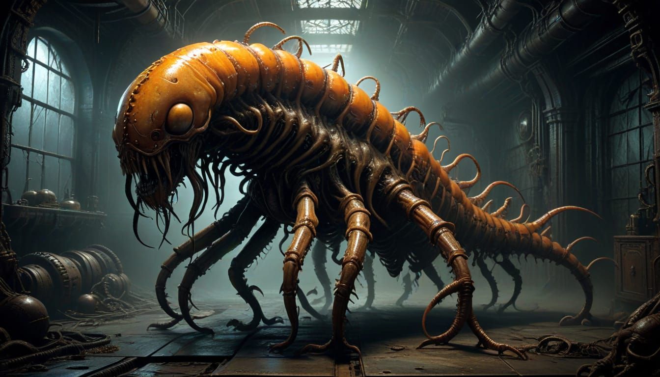 STEAMPUNK CENTIPEDE DANCING CHA-CHA