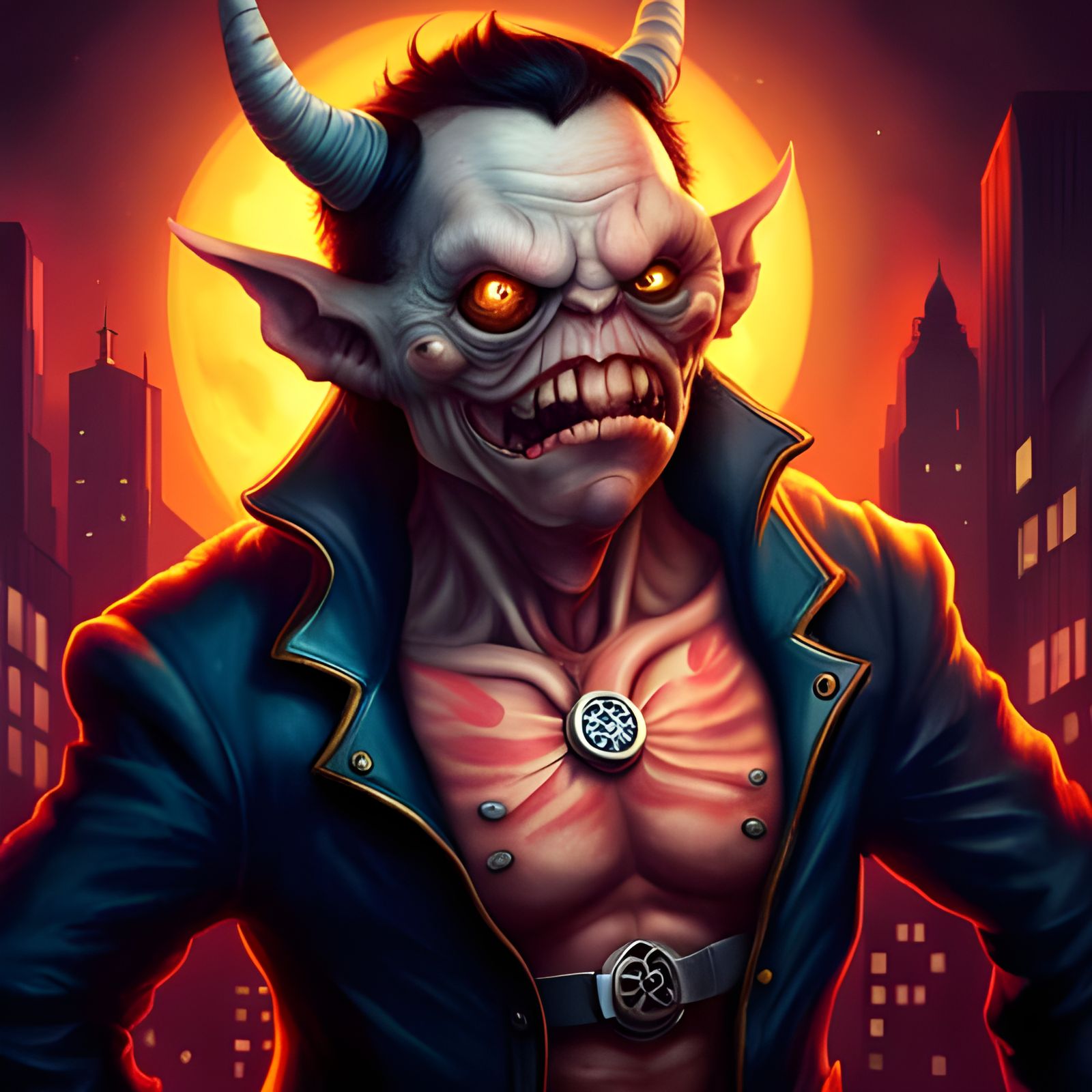 Pop Surrealist Demon in New York