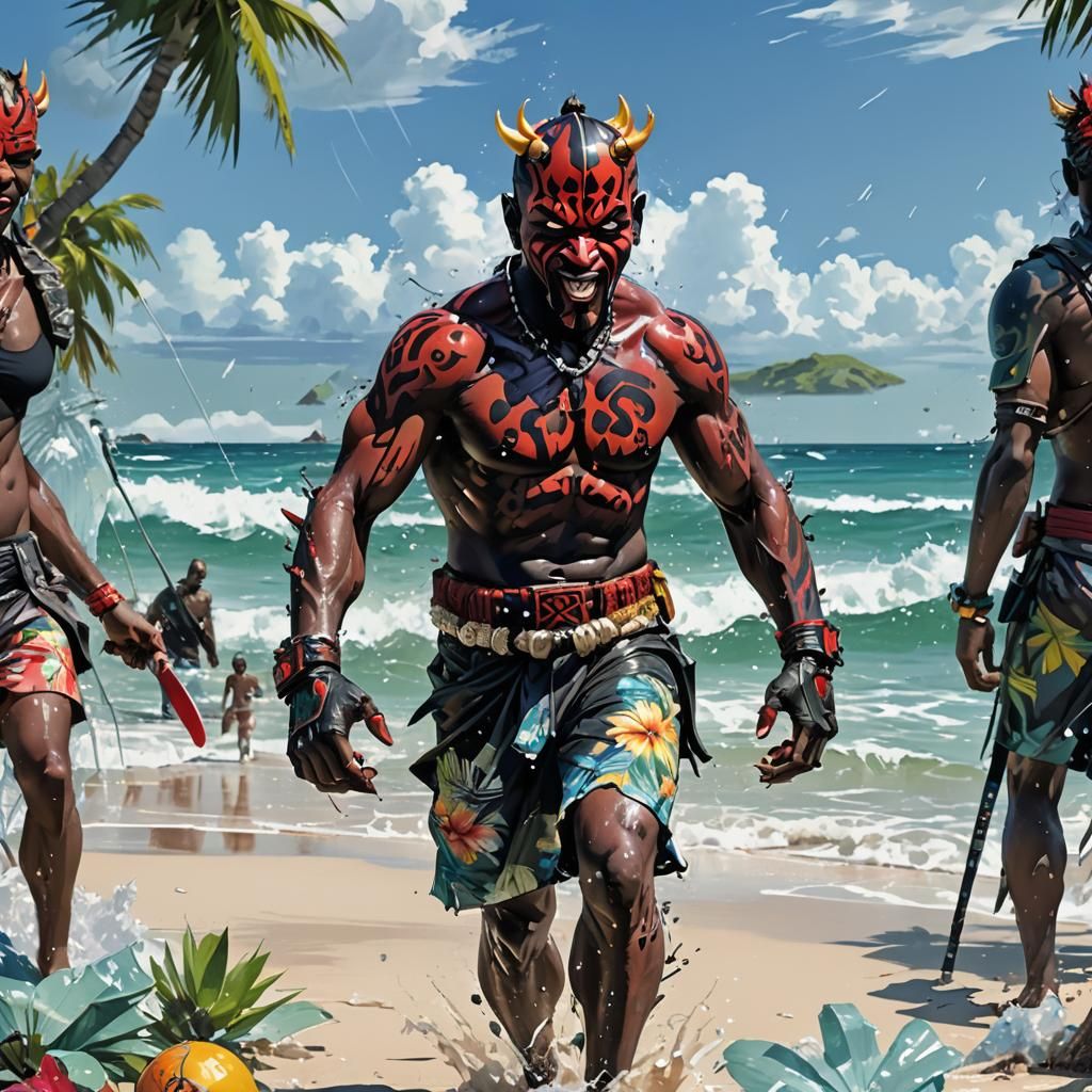 Zabraks at the Beach