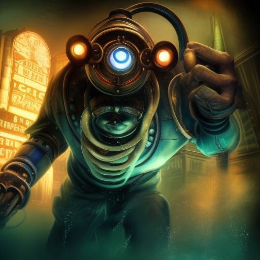 Hyperrealistic Bioshock Inspired Character Portrait