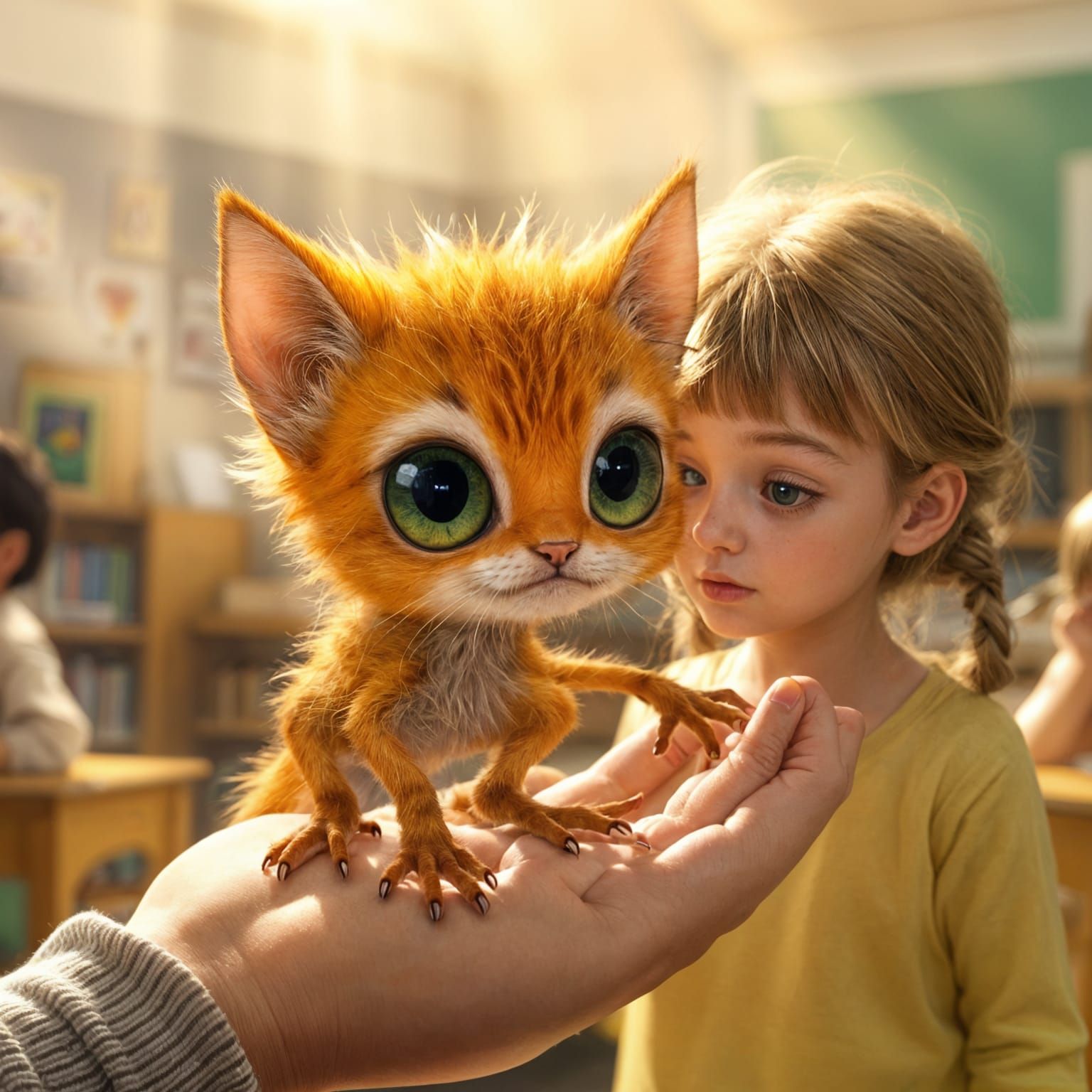 Adorable Furry Creature with Big Eyes